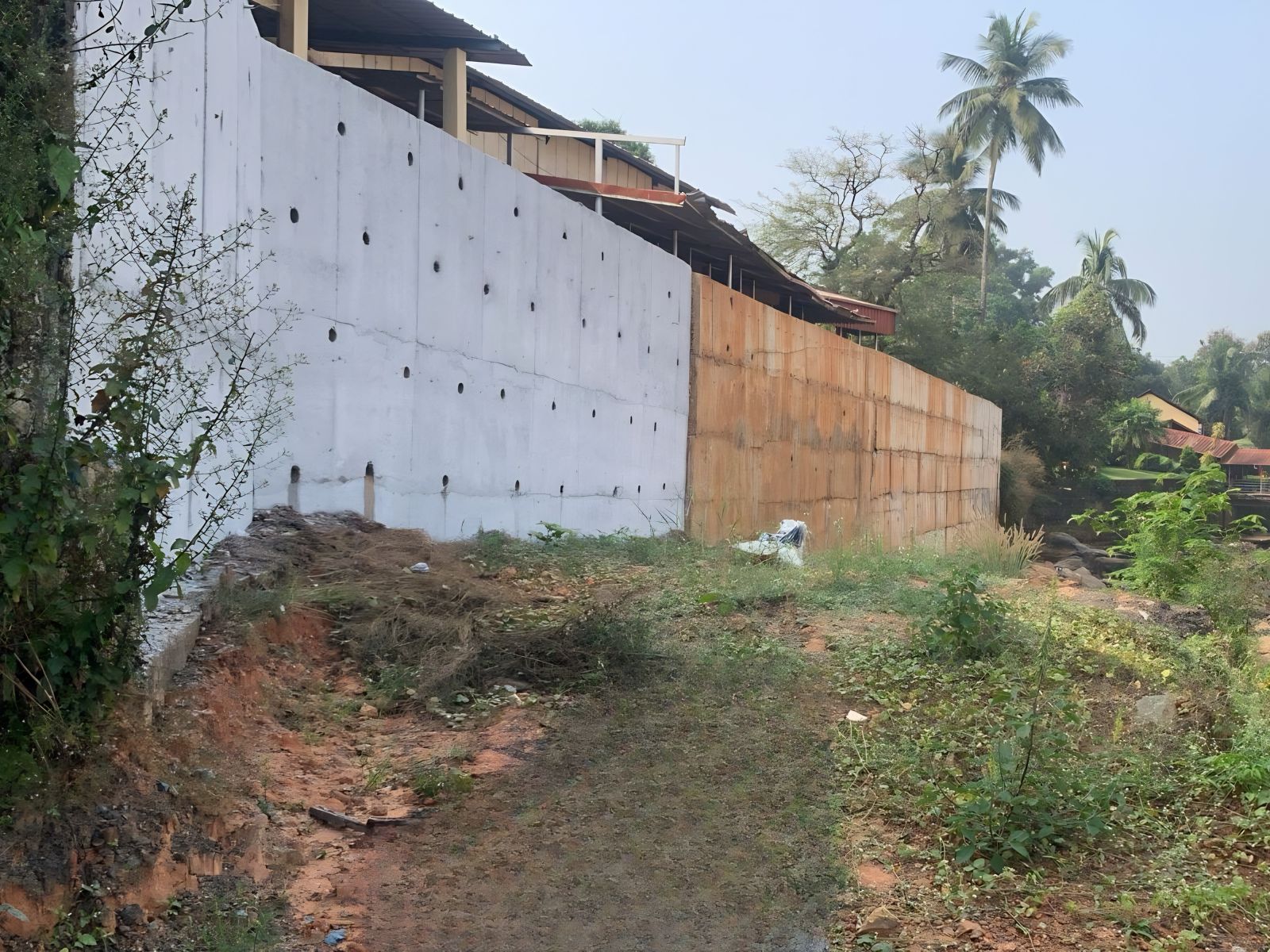 Retaining wall Annachatra Kateel